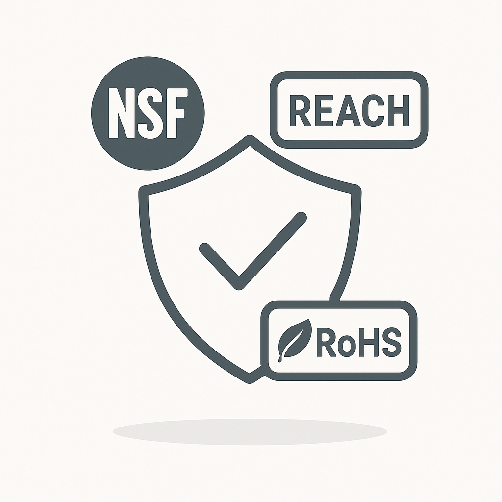 Роль сертификаций NSF, REACH и RoHS в устойчивых закупках фармацевтики